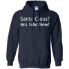 Image of Santa Fake News T-Shirt Trump Joke Funny Christmas Gift
