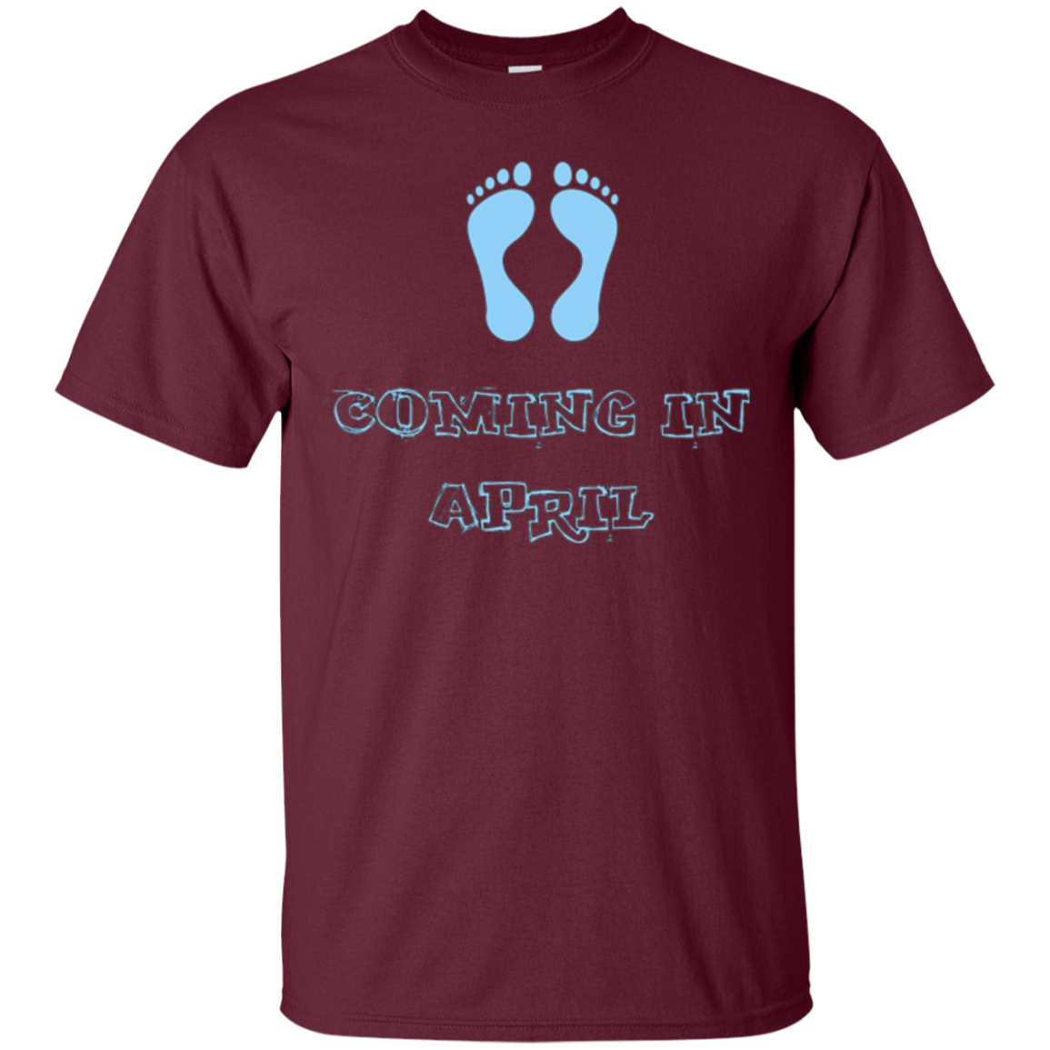 April Due Date Pregnancy Announcement T-Shirt