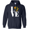 Image of African black power map raised fist I love Africa t-shirt