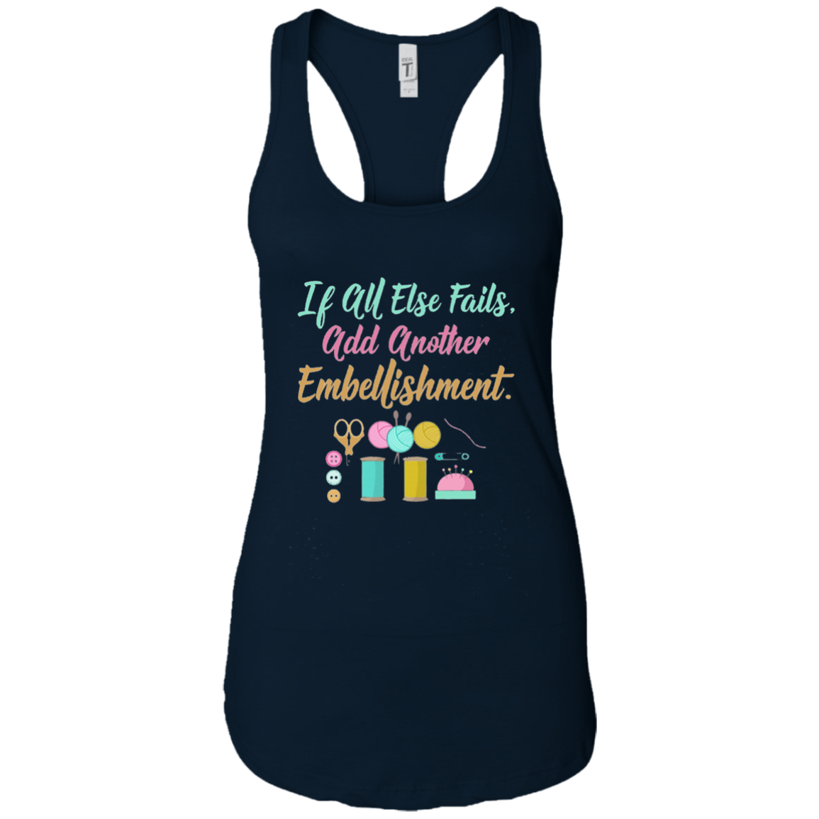 All Else Fails Add Embellishment Scrapbooking Long Sleeve