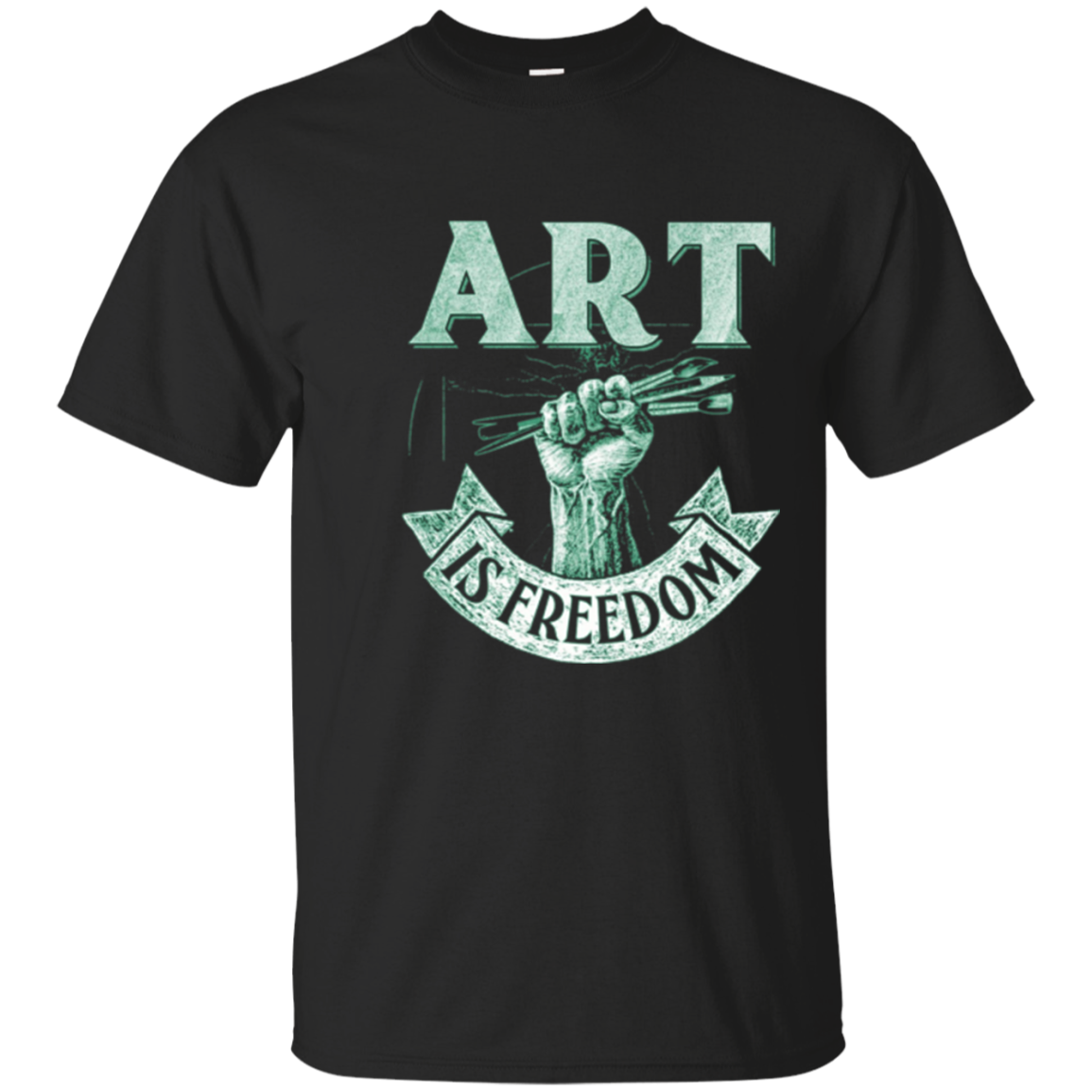 Art is Freedom great t-shirt pour les artistes qui aiment dessiner