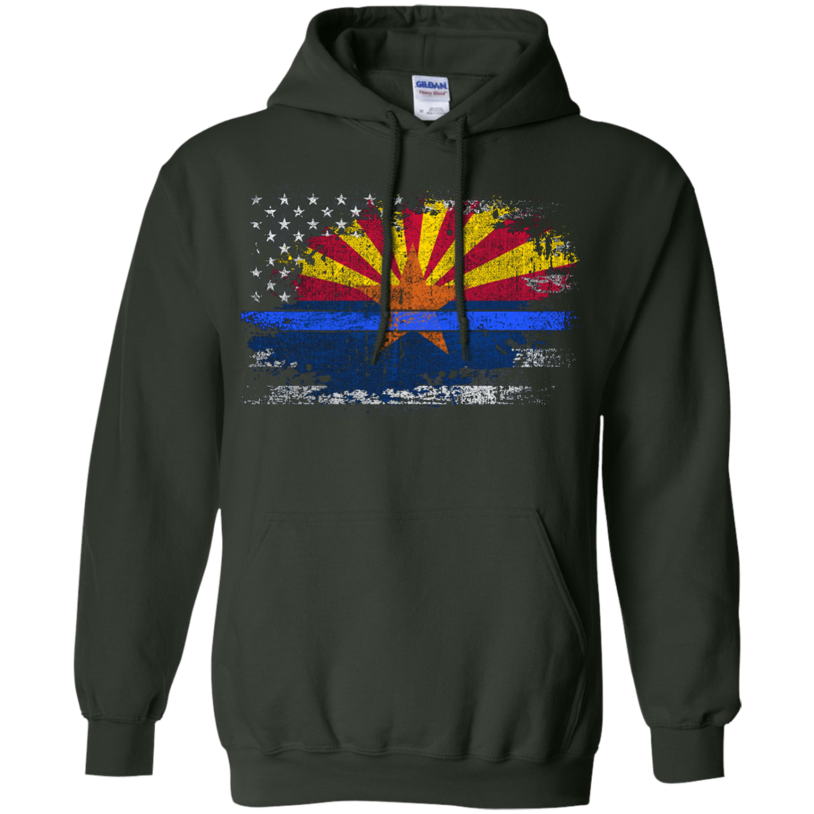 Arizona Thin Blue Line Flag T-Shirt