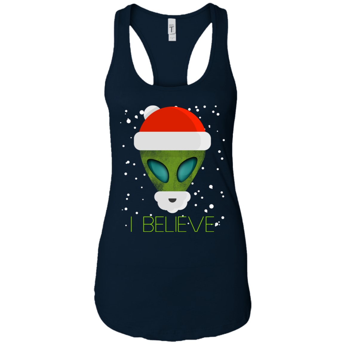 Alien Funny Christmas Tee Shirt I Believe Cute Ufo Gift