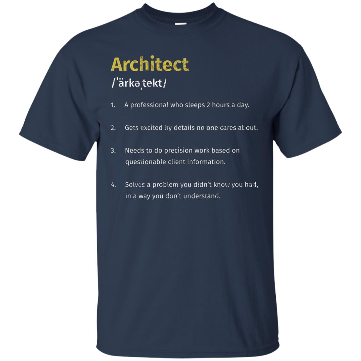 Architect Definition T-Shirt Architecture Distressed Tee