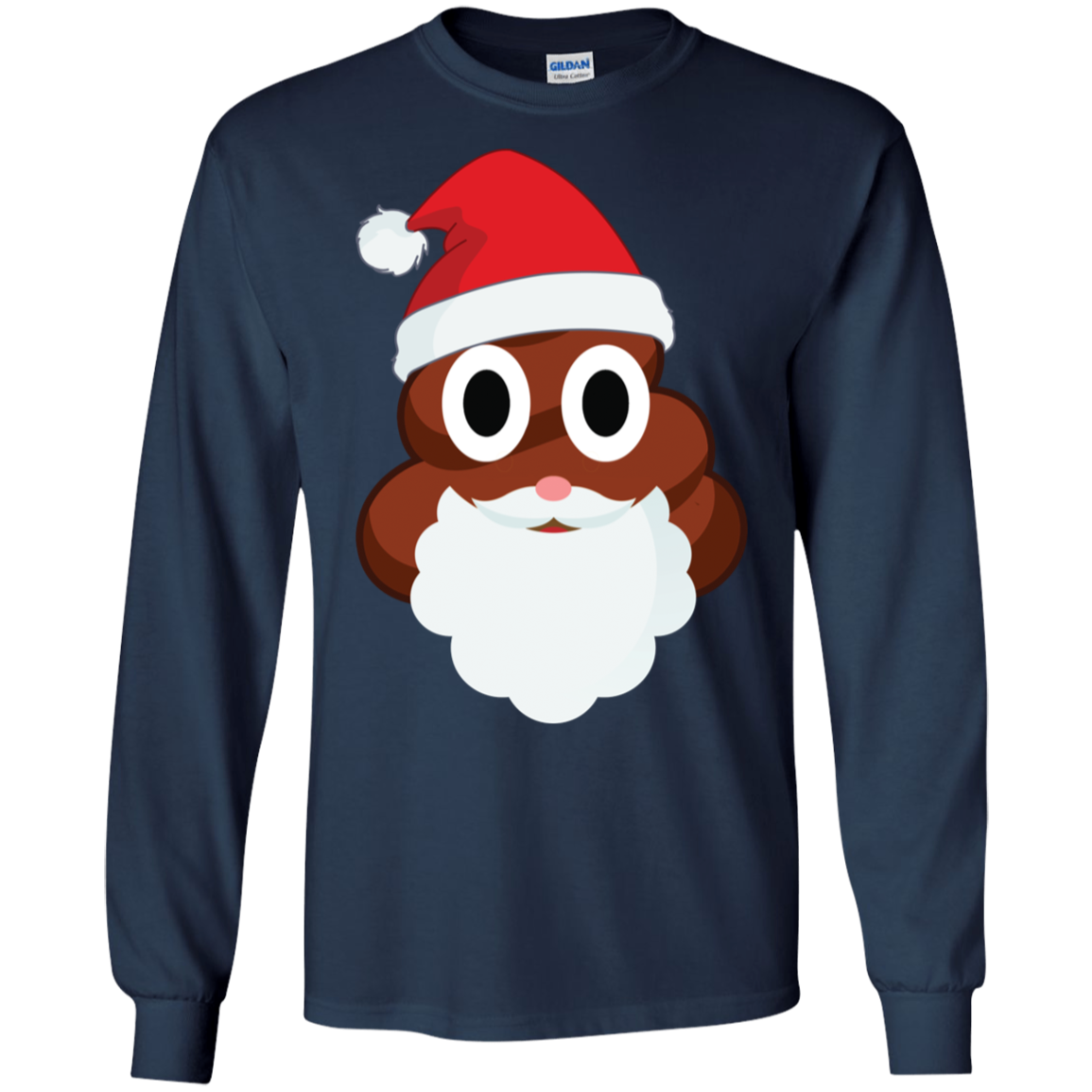 Santa Poop Emoji Funny Christmas Shirt