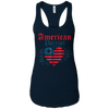 Image of American Patriot Freedom Liberty Heart T Shirt Memorial Gift