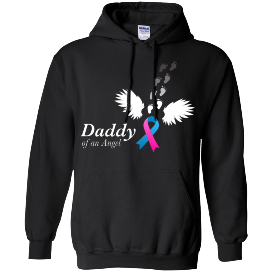 Angel Daddy T-Shirt. Miscarriage Awareness Infant Loss Tee