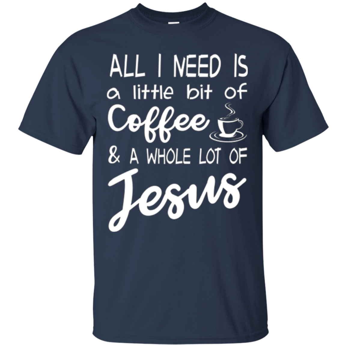 J'ai juste besoin d'un café et d'une chemise de Jésus.