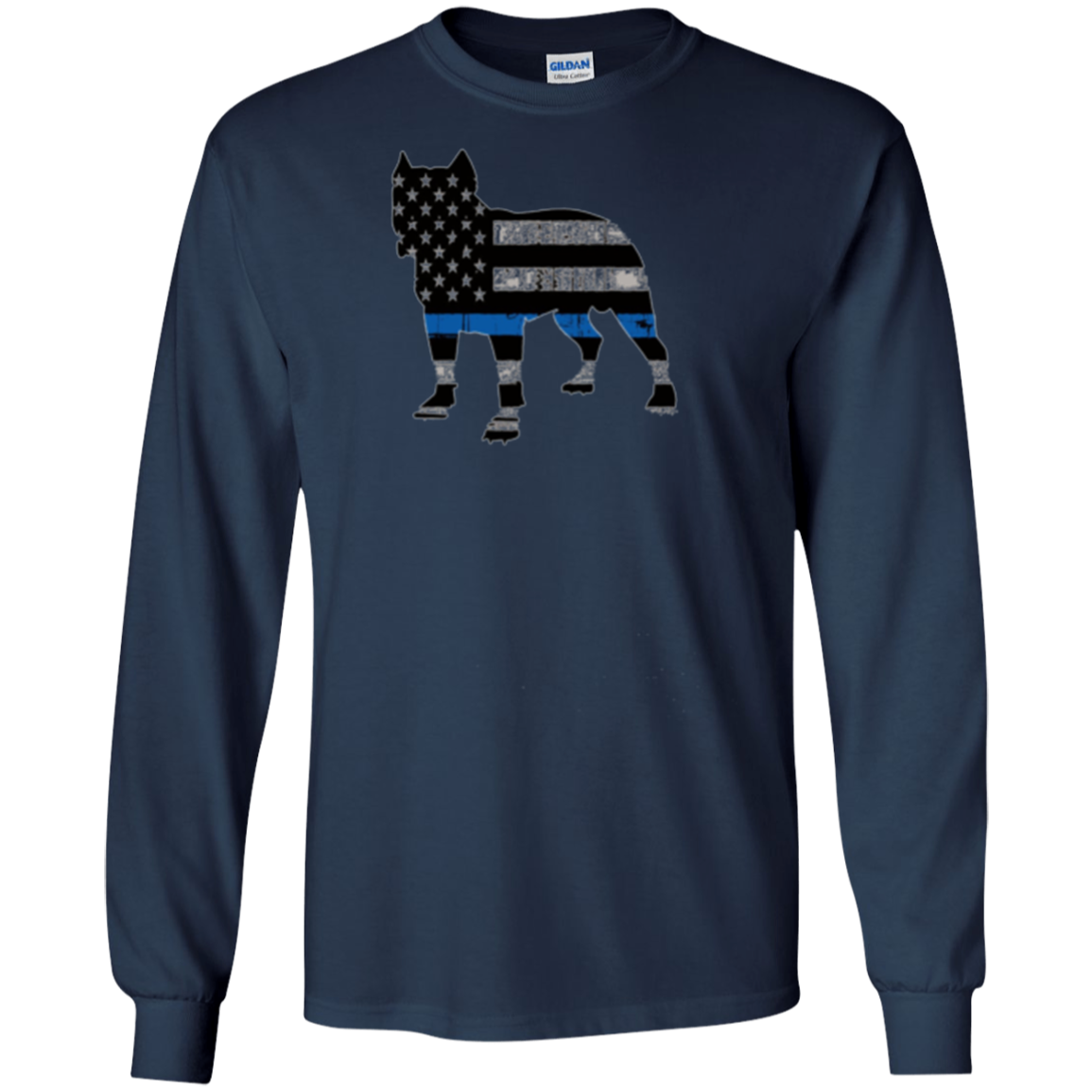 American Flag Pitbull T-Shirt