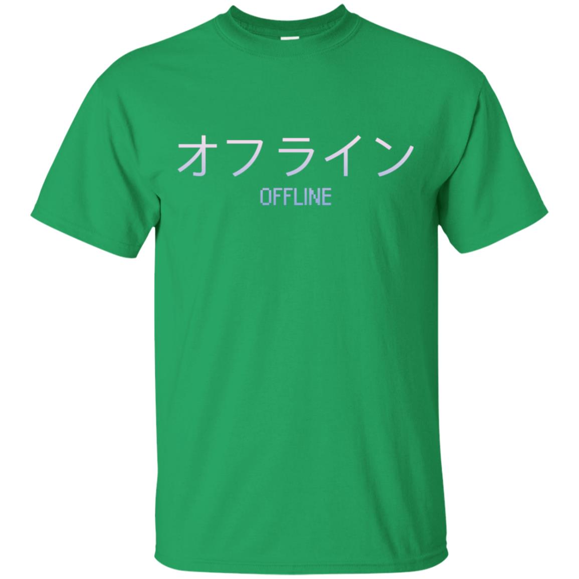 Aesthetic Sad Boys Vaporwave 'Offline' Longsleeve with Kanji