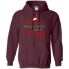 Image of Santas Promoting Me To Mommy Mom Christmas Maternity T-Shirt