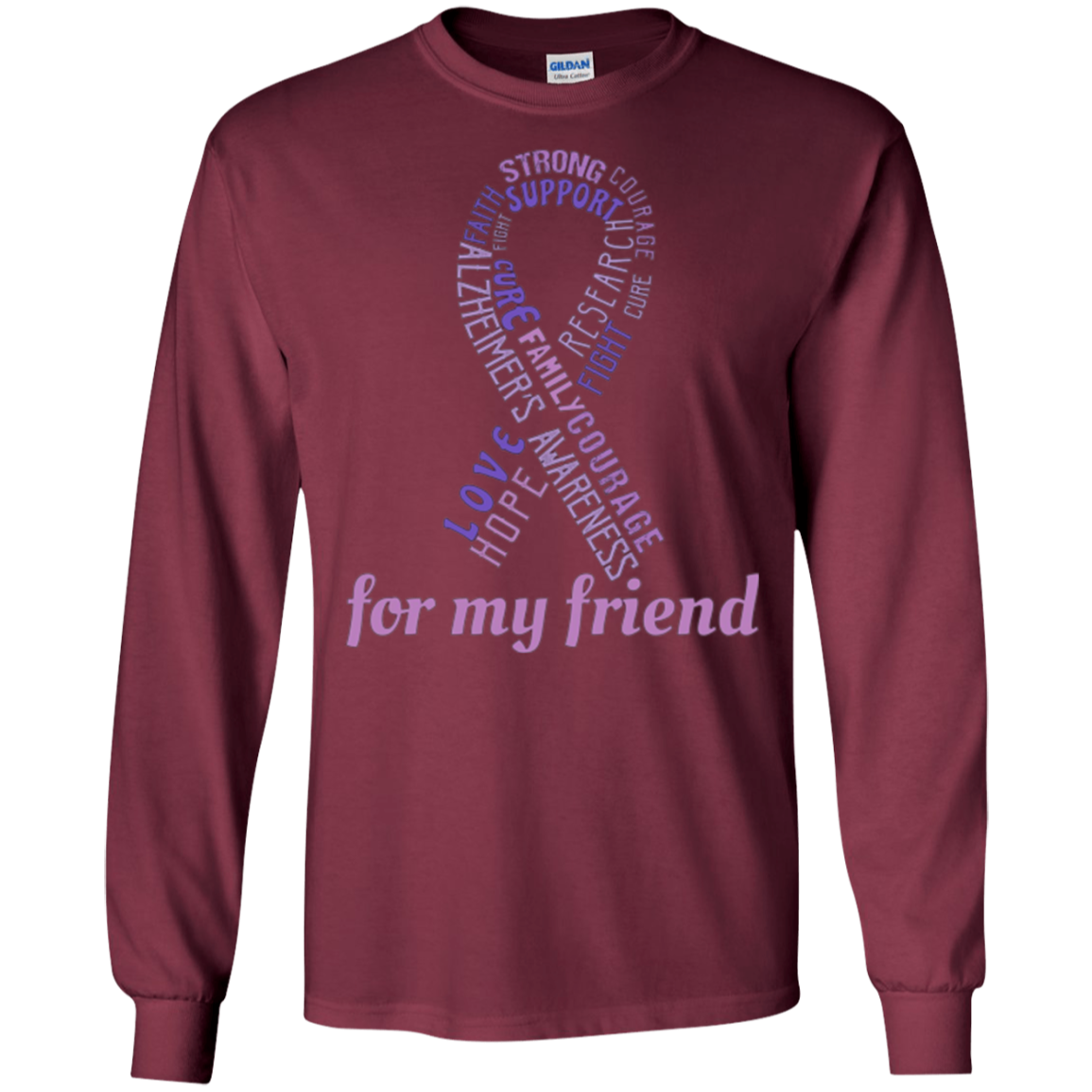 Alzheimer's Awareness T-Shirt For My Friend
