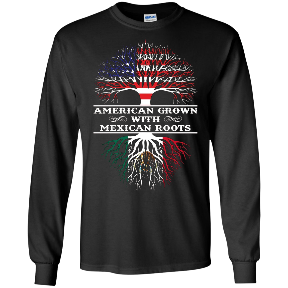 American Grown With Mexican Roots Tee Shirt