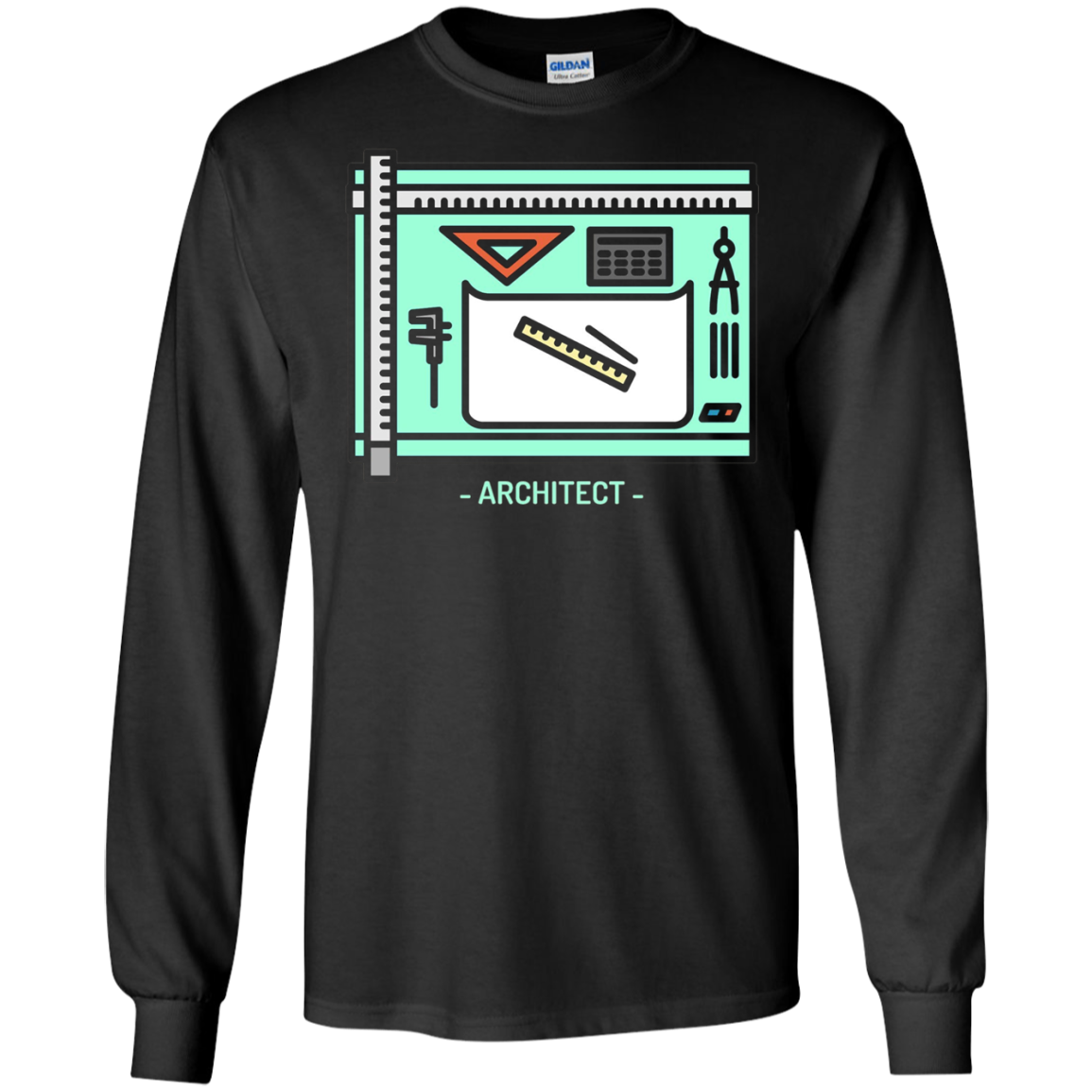 Architecture Tools Graphic Print Shirt Gift For Architect