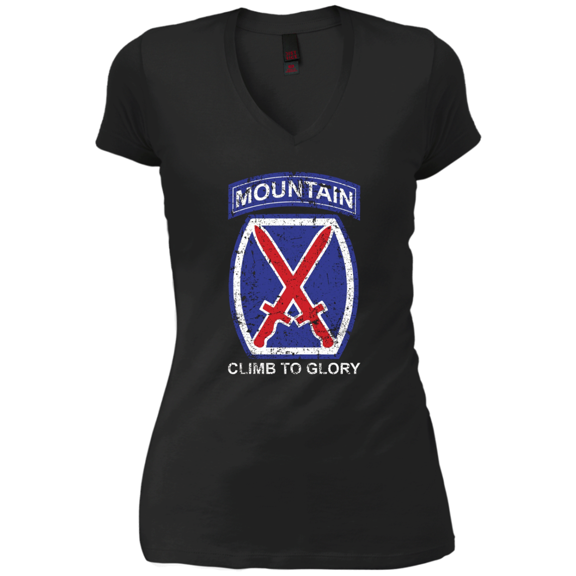 10th Mountain Division T Shirt Climb To Glory - 20324