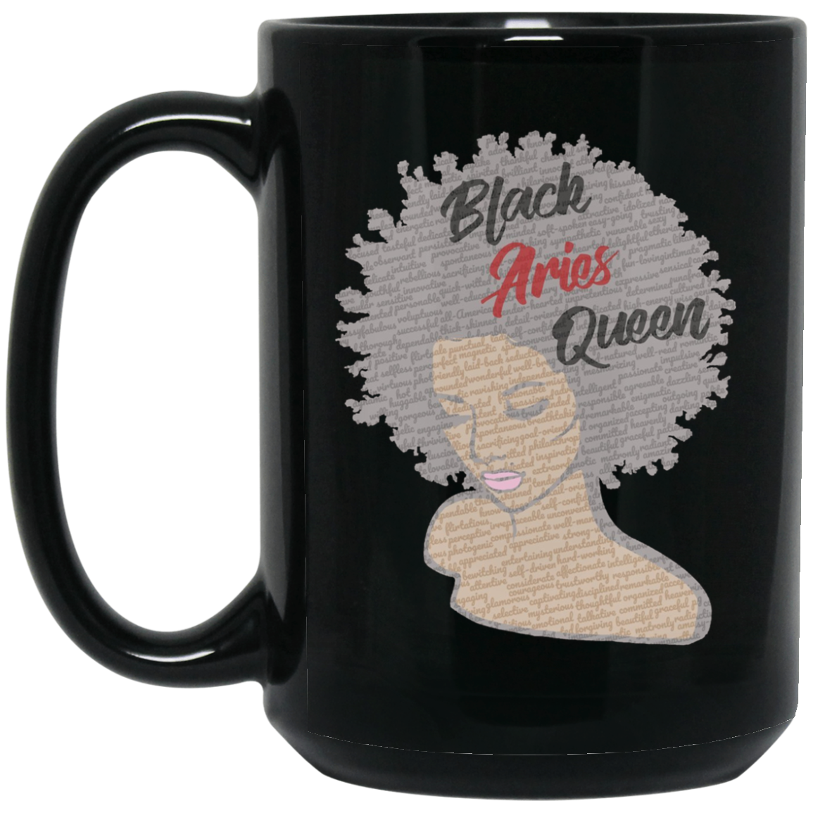 Aries Zodiac Birthday Afro Gift T-Shirt for Black Women