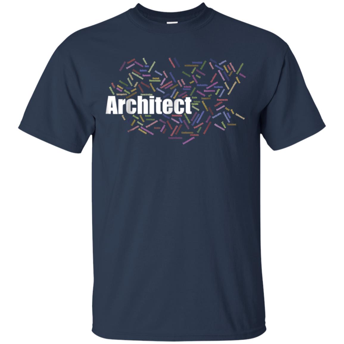 Architect Gift Terms T-Shirt Word Cloud Planner Draftsman