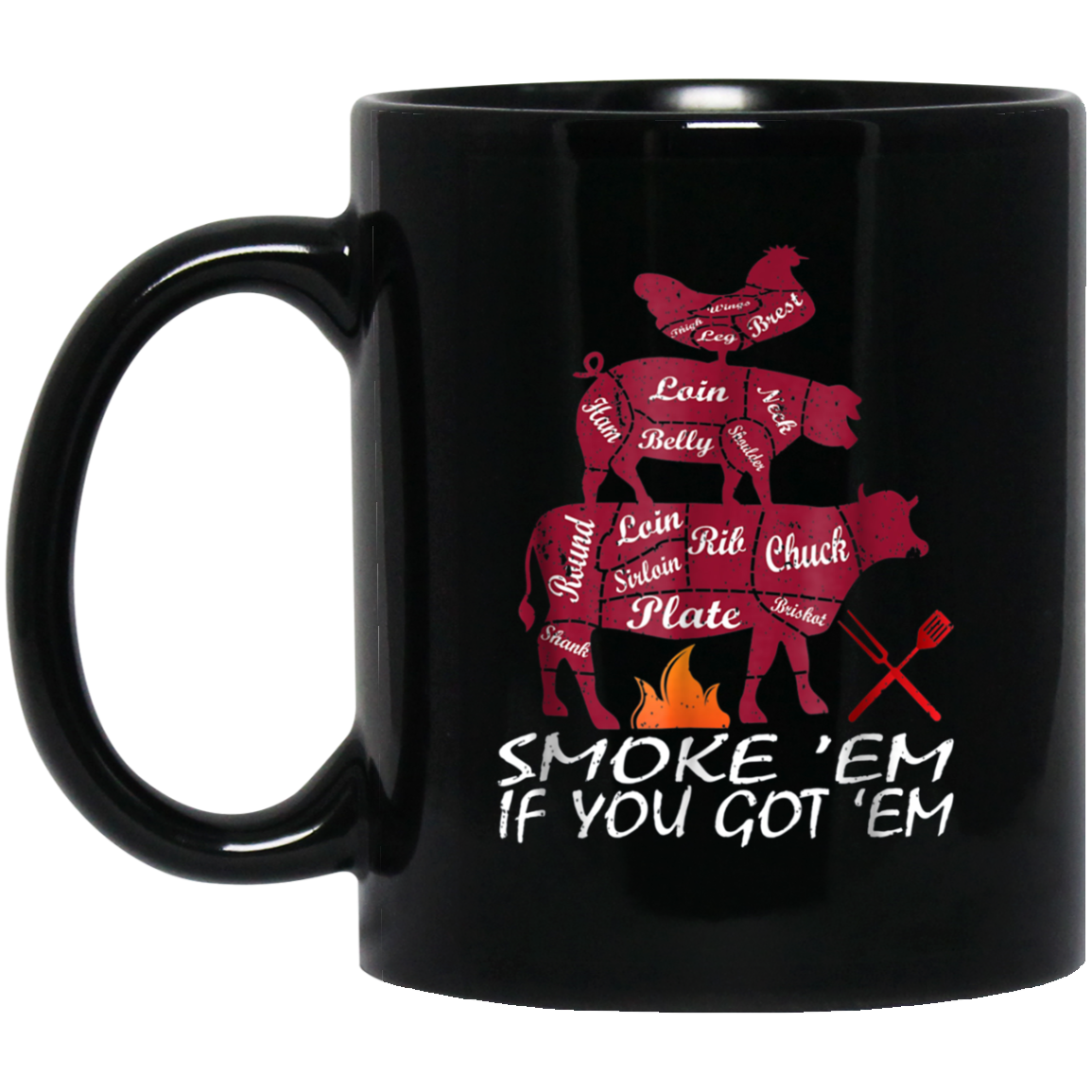 Authentic Smoke Em If You Got Em Shirt BBQ Fathers Day Tee