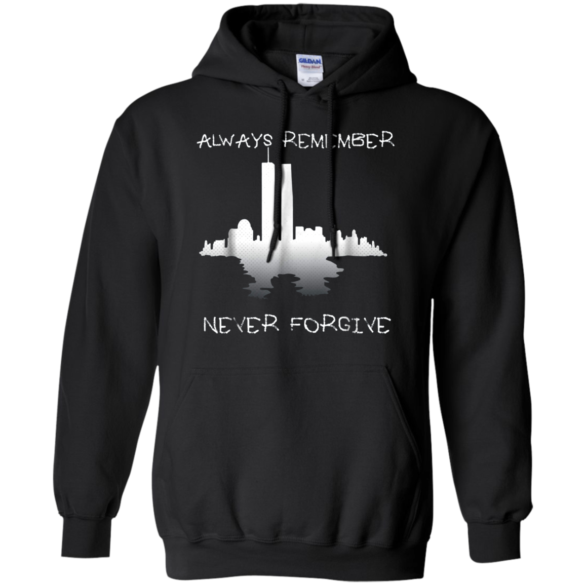 Always Remember Twin Tower Never Forgive T-shirt Sept 11th
