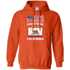 Image of American By Birth Proudly Raised In California Flag Shirt