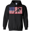 Image of American Flag Runner Sprinter USA Patriotic T-Shirt Sport