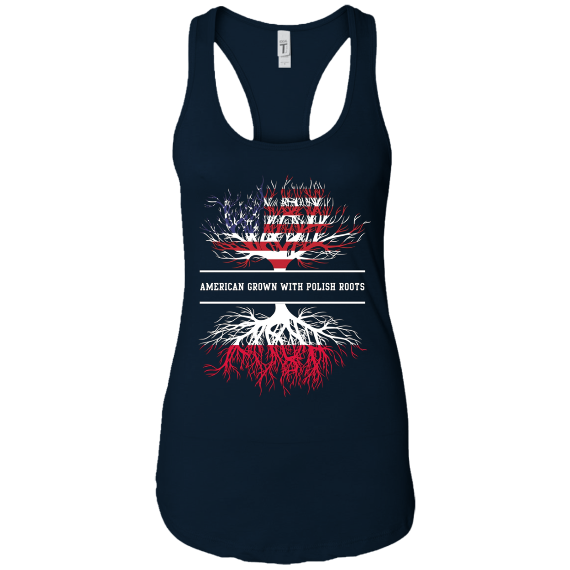 American Grown With Polish Roots T-Shirt Poland Tee