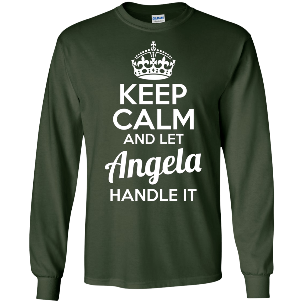 Angela T-Shirt Keep Calm and Let Angela Handle It