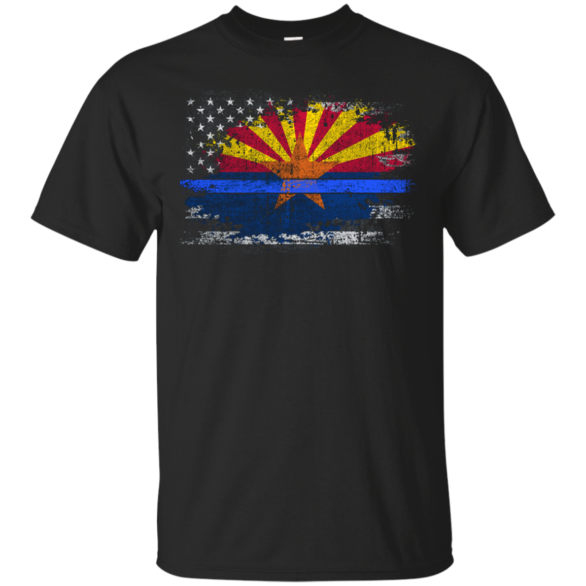 Arizona Thin Blue Line Flag T-Shirt
