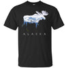 Image of Alaska Day Moose Snowy Mountain Shirt