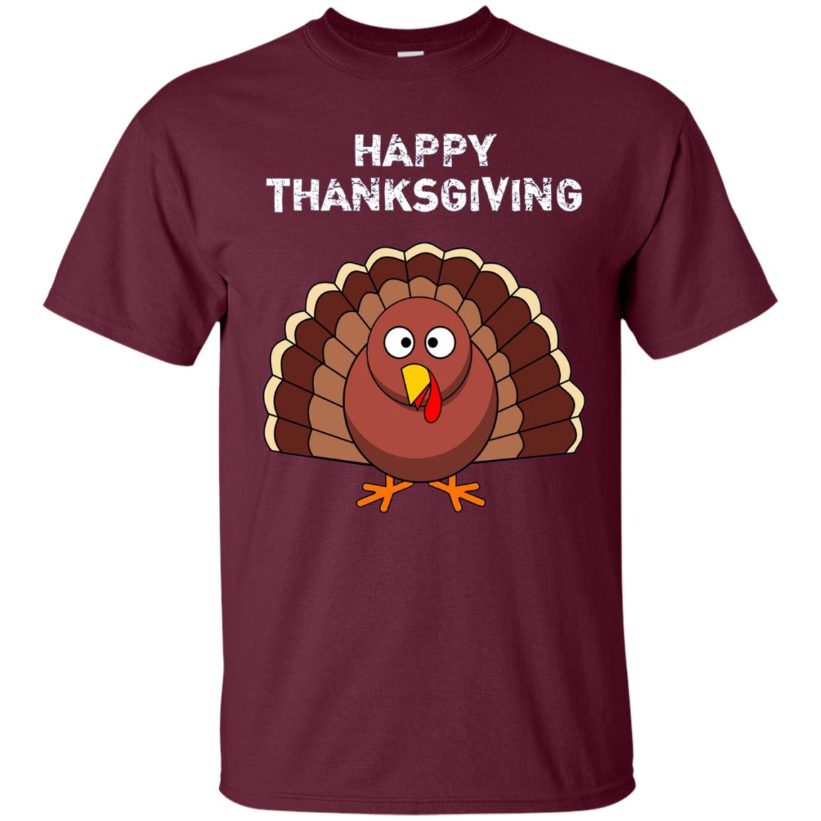 "Happy Thanksgiving" Turkey Thanksgiving Funny T-Shirt