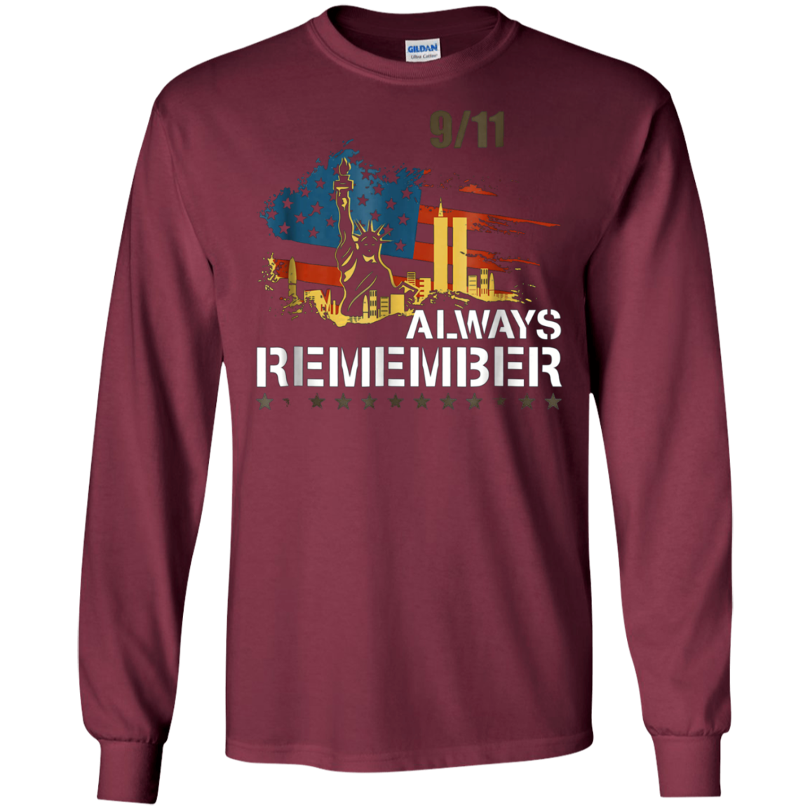Always Remember 9/11 Patriot Day Memorial Tshirt