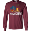 Image of Always Remember 9/11 Patriot Day Memorial Tshirt