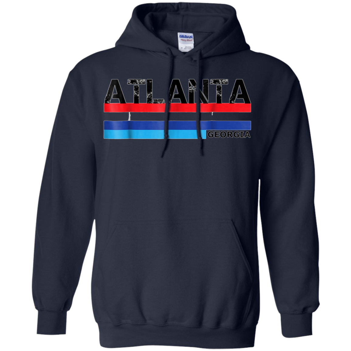 Atlanta, Georgia 1980s Vintage Style USA Colours T Shirt