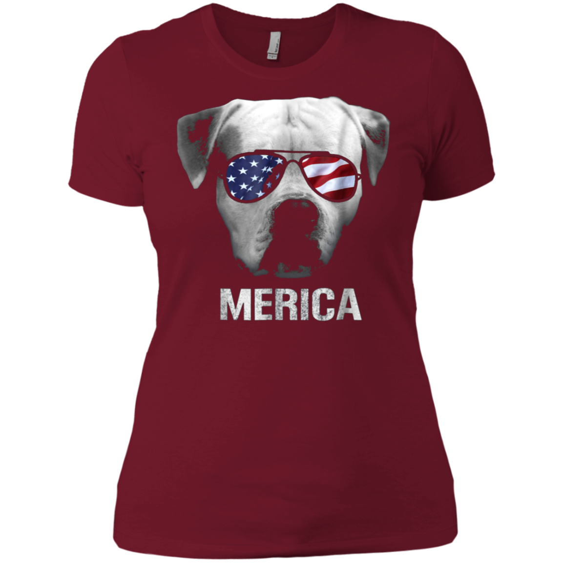 American Bulldog Merica t-shirt - Patriot Patriotic