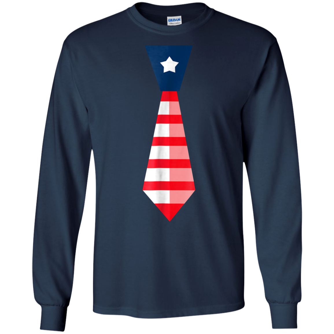 4th of July T-Shirt-Cute Fourth of July American Necktie Tee