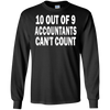 Image of 10 out of 9 accountants can't count | Funny CPA Quote Tshirt