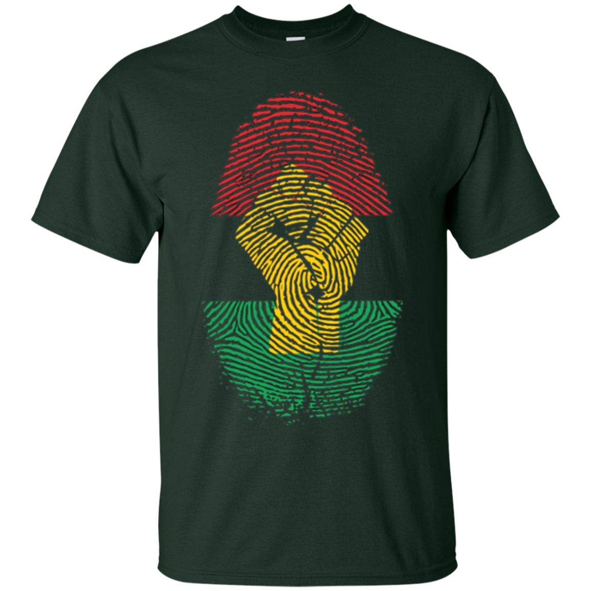 African Pride Fingerprint Black History T-Shirt