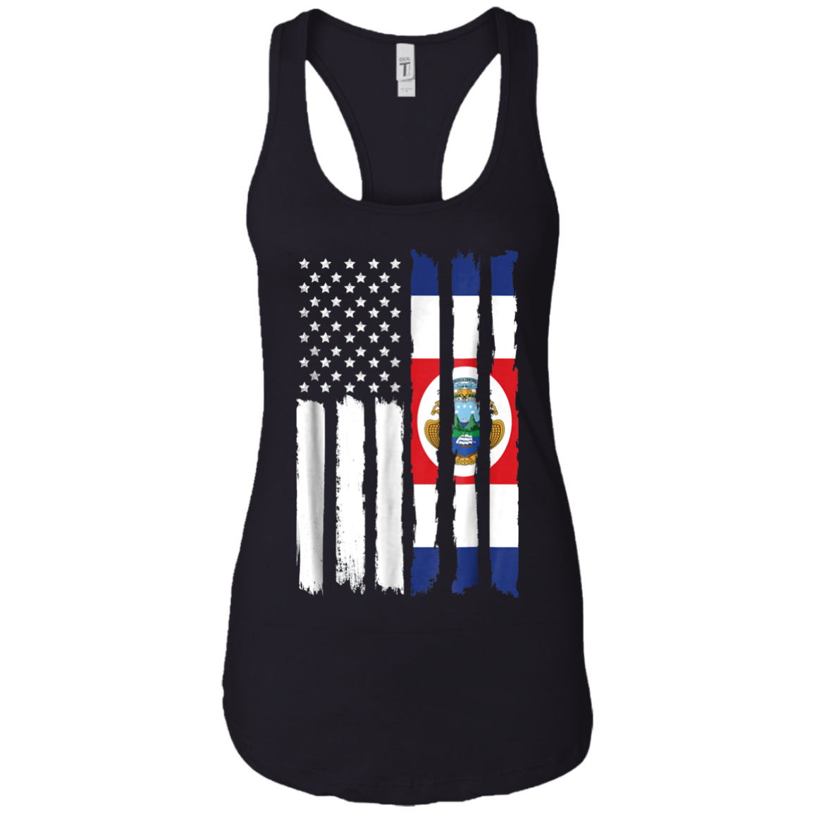American Costa Rica Patriotic Flag T-shirt