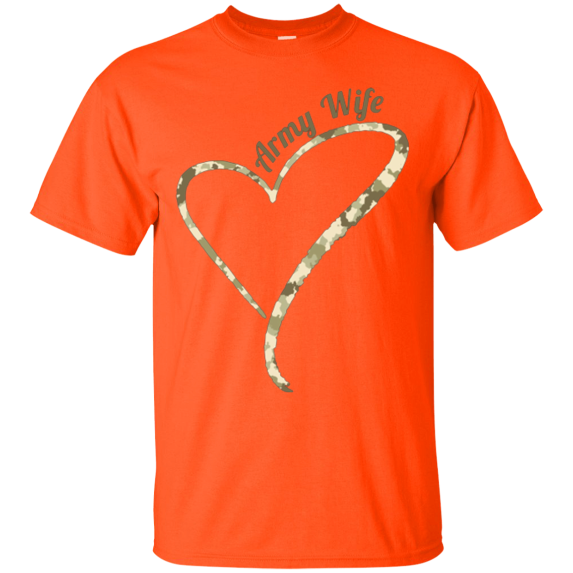 Army Wife T-Shirt- Army Wife Camouflage Shirt