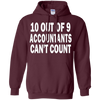 Image of 10 out of 9 accountants can't count | Funny CPA Quote Tshirt