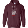 Image of Santa's Reindeer roll call list Christmas shirt.