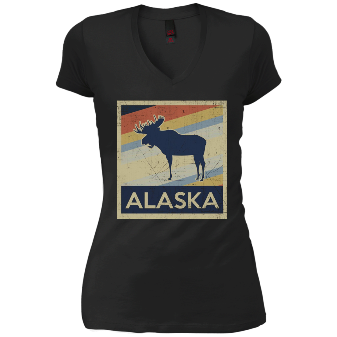 Alaska Moose Retro State Love T Shirt