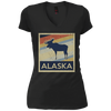 Image of Alaska Moose Retro State Love T Shirt