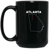 Image of Le tee-shirt D'ATLANTA avec le cœur | nous aimons ATL