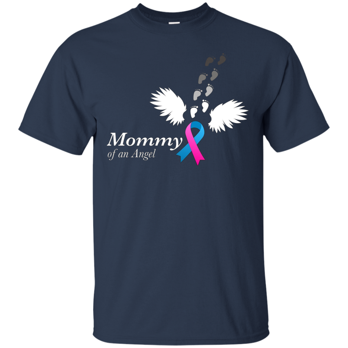 Angel Mommy T-Shirt. Miscarriage Awareness Infant Loss Tee
