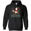 Image of Santa Riding Cow Merry Xmas Farming Gift Tshirt
