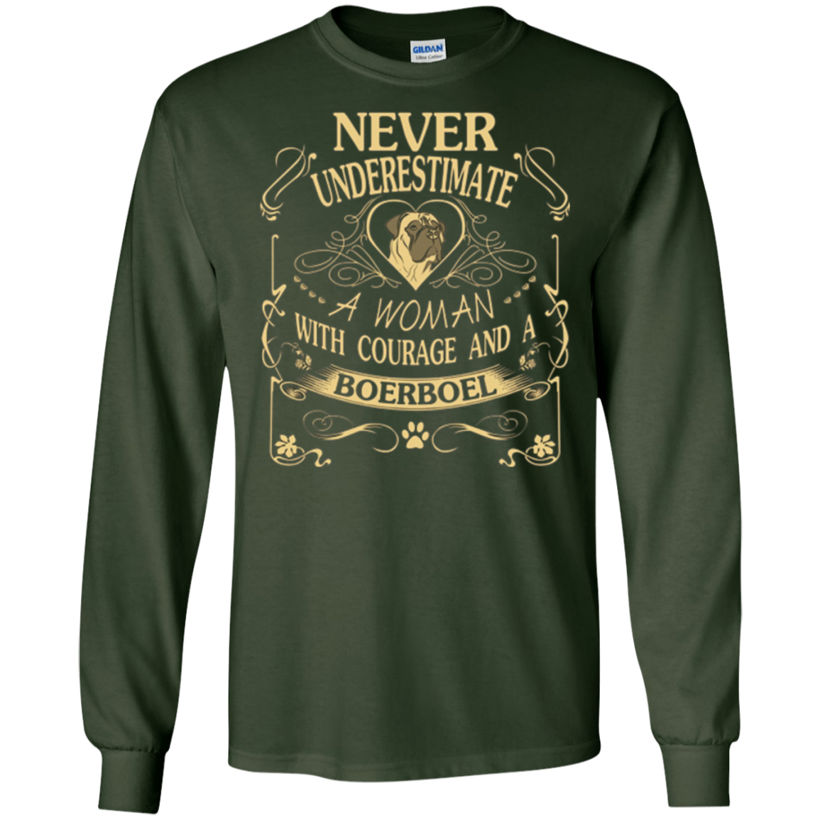 A Woman With Courage And a Boerboel T Shirt