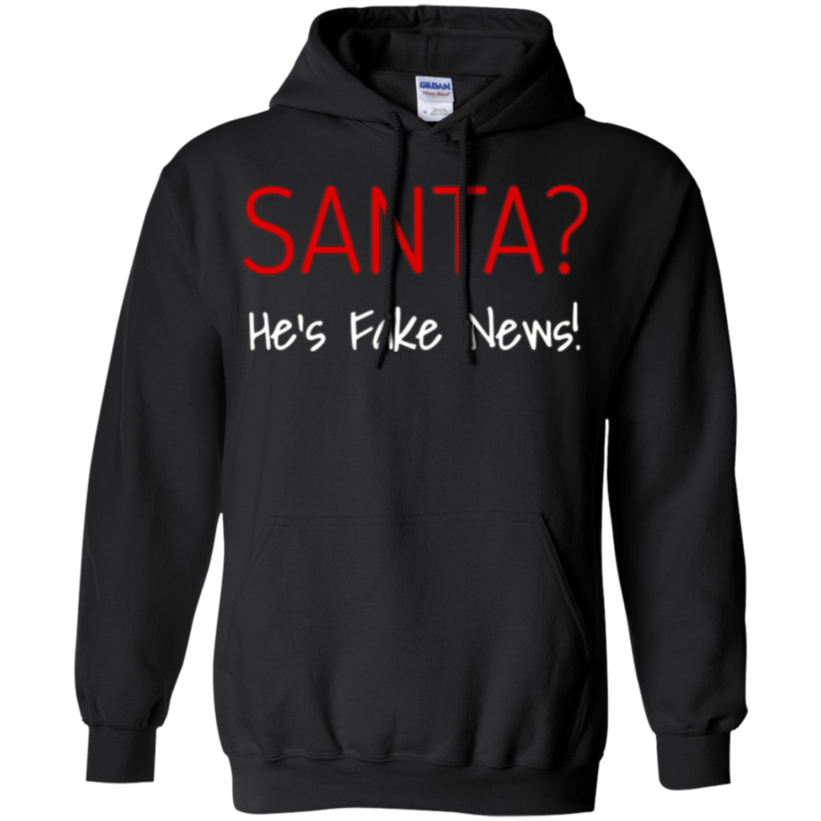 Santa Fake News T-Shirt Trump Joke Funny Christmas Gift