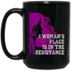 Image of A Woman's Place Is In The Resistance Shirt Varsity Protest