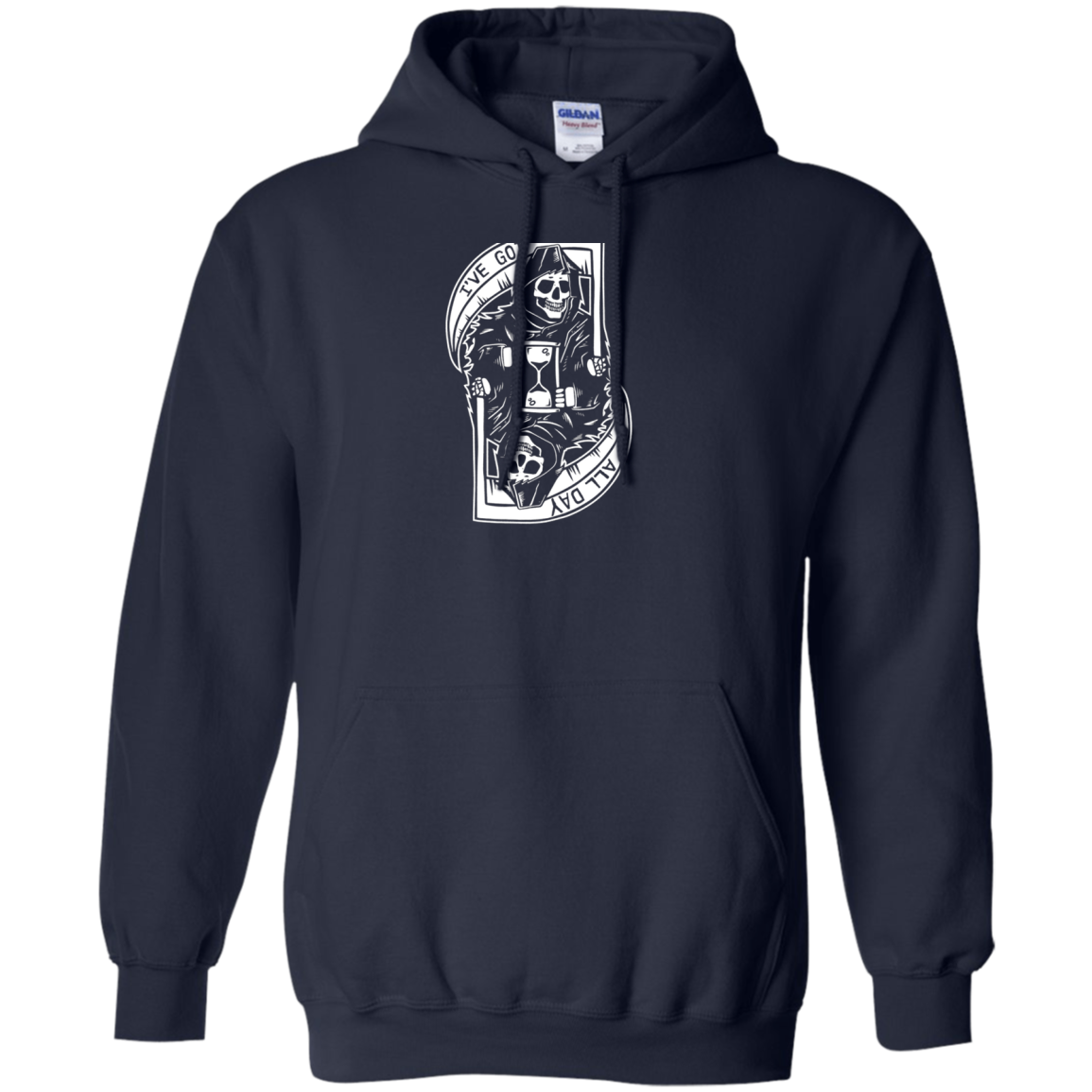 "I've Got All Day" Cool Grim Reaper Shirt BACK PRINT